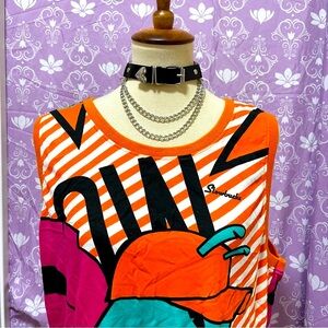 🌈 Lovely bright snail art top